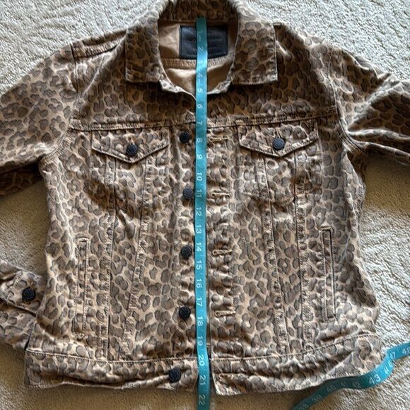 LUCKY BRAND LEOPARD TRUCKER JEAN JACKET NWT SIZE Medium - Picture 11 of 11